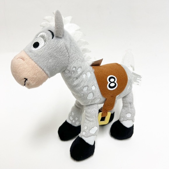 Disney Other - Disney Parks Bullseye Gray Horse #8 Plush Soft Toy Stuffed Animal 9" Toy Story